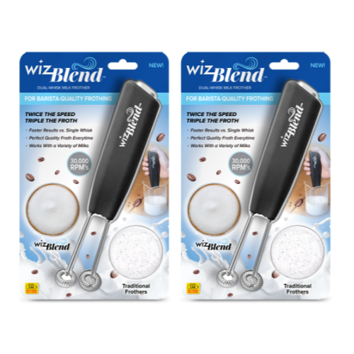 WizBlend - Dual Whisk Frother (Batteries Included)